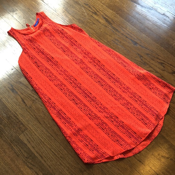 Bright Snakeskin Stripe Flowy Boho Sleeveless Crewneck Midi Dress - Picture 2 of 5